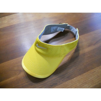 Nike Visor Yellow Adjustable Athletic Style Ladies Adjustable Hat Polyester   eb-31524136